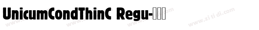 UnicumCondThinC Regu字体转换
